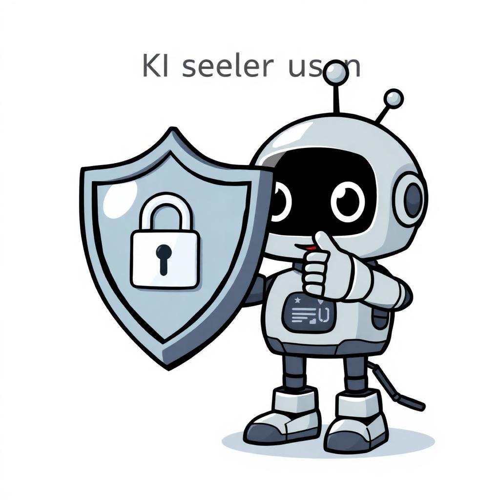 Roboter mit Schutzschild